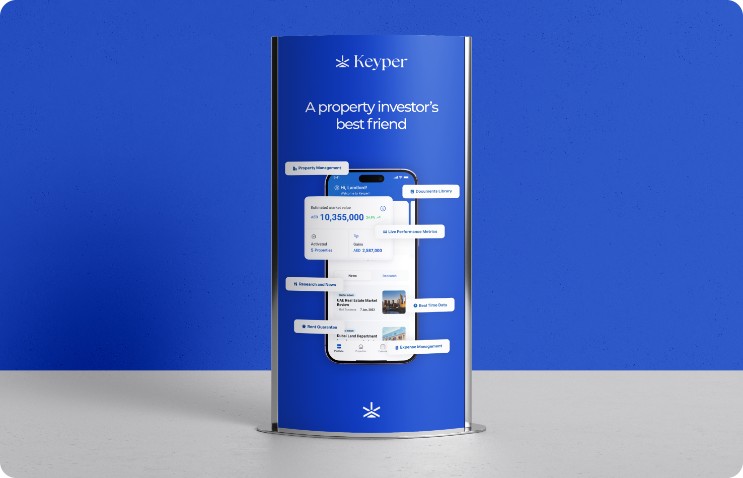 Keyper screens left